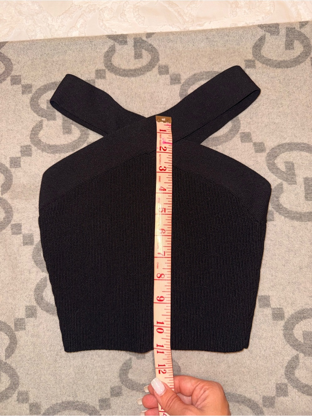 Babaton Sculpt Knit Crop Criss Cross Tank - Picture 4 of 7